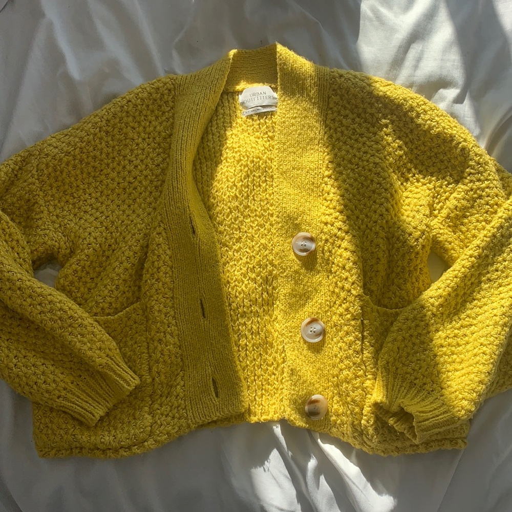 Yellow Urban Outfitters Cardigan